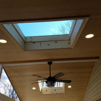 Screened Room with Double Skylights