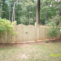 Vertical Board with Lattice